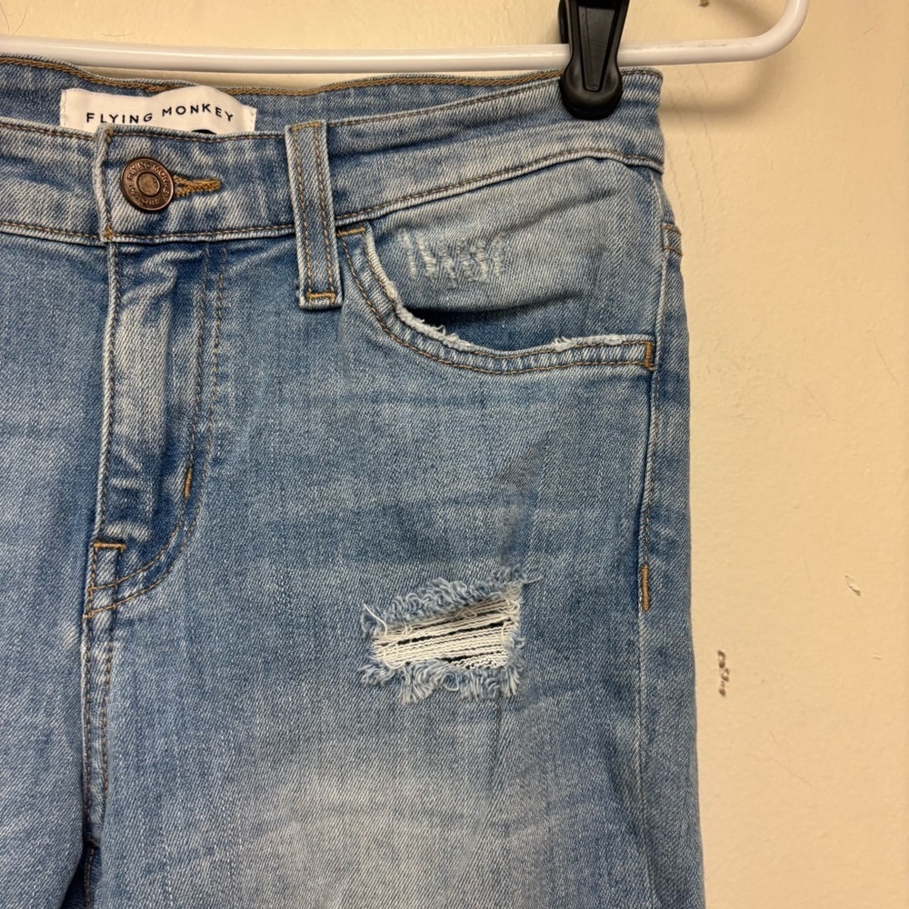 Flying Monkey Split Hem Flare Jeans - image 3